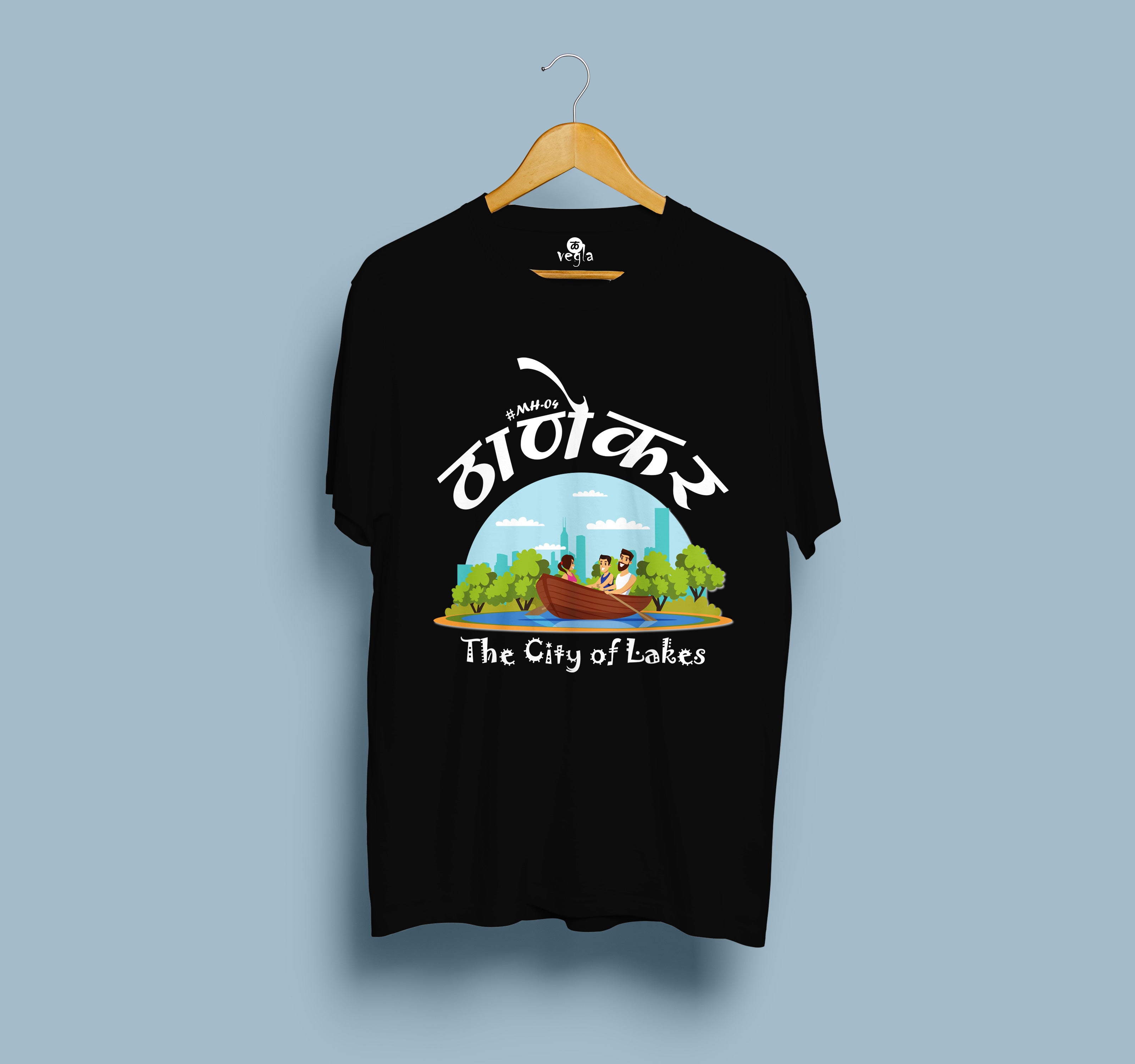 Thanekar – The City of Lakes T-Shirt | Black Edition